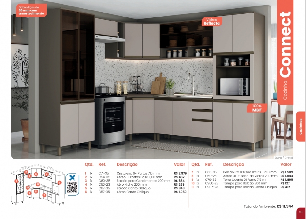 Connect | Cozinha Modulada | Henn 0126