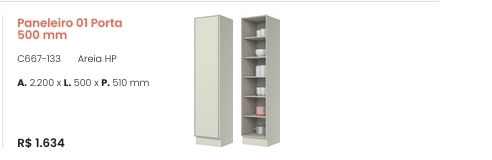 Fineze | Paneleiro 1 Porta | C667 | Henn 0126