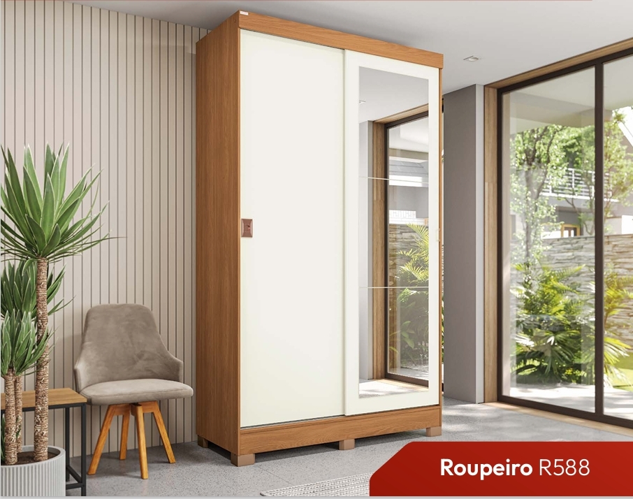 Roupeiro 2 Portas | R588 | Kappesberg 0226  S/Espelho 780,00 E Versão C/Espelho 970,00