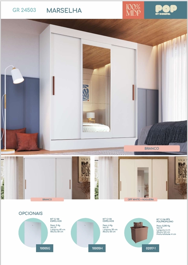 Roupeiro Marselha | 24503 | Doripel 0226