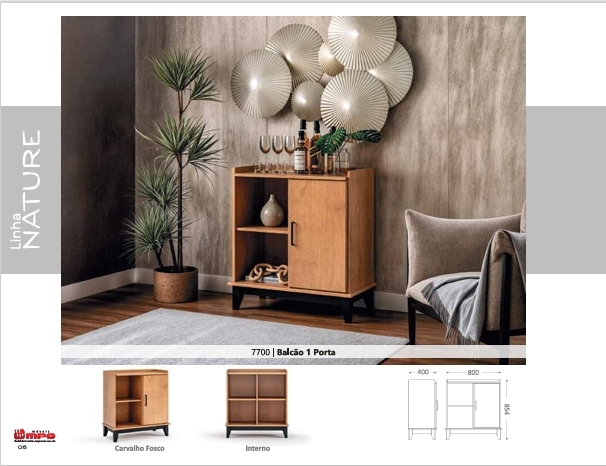 Balcão 1 Porta | 7700 | Linha Nature | MPO 0126