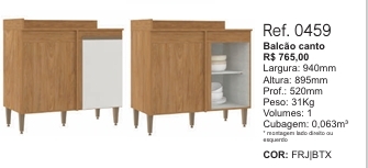 Sabrina | Balcão Canto | 0459 | Soluzione 0126