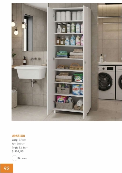 Armário Multiuso 2 Portas | AM3108 | Tecnomobili 0226