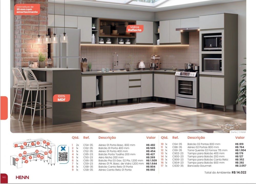Connect | Cozinha Modulada | Henn 0126