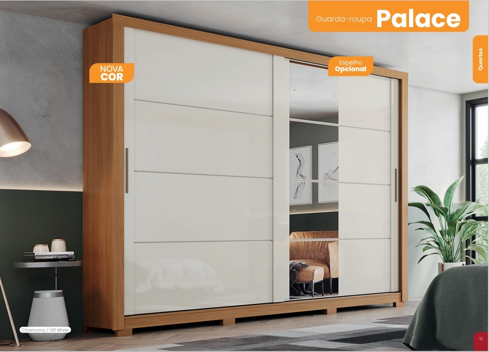 Roupeiro Palace | D237 | Com Espelho | Henn 0126