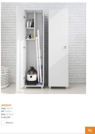 Armário Multiuso 1 Porta | AM3107 | Tecnomobili 0226