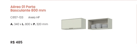 Fineze | Aéreo 1 Porta Basculante | C657 | Henn 0126