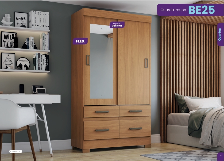 Roupeiro C/Espelho | BE25 | Briz 0126