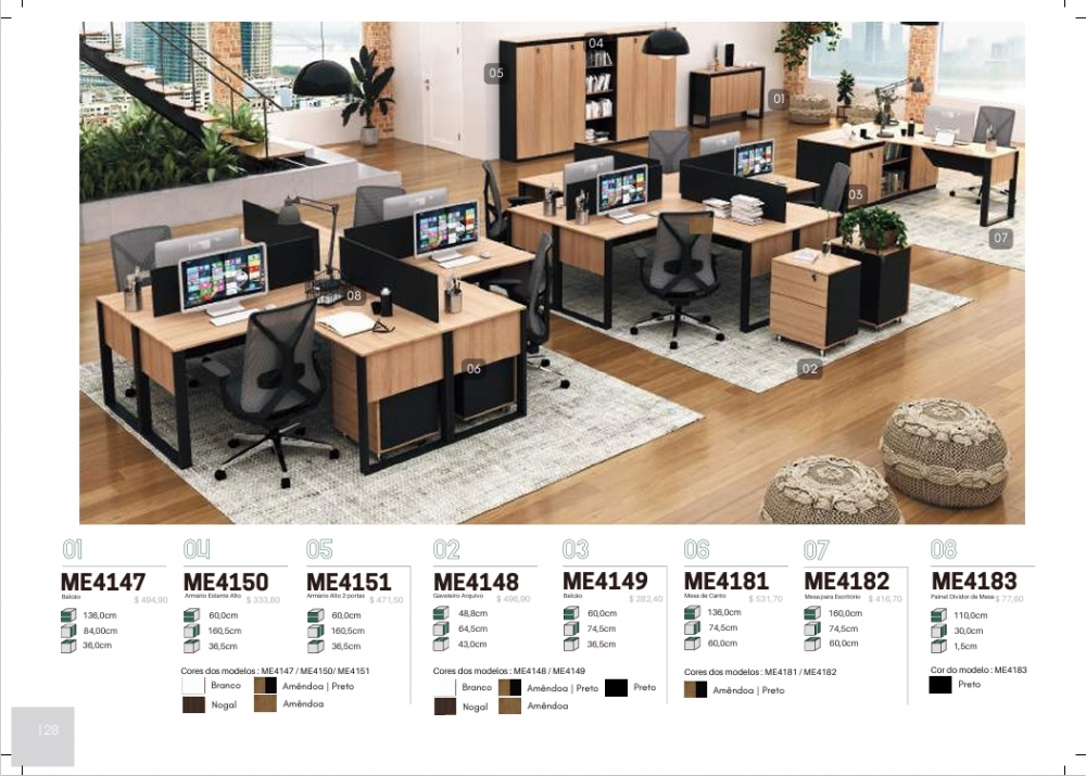 Mesa Escritório | ME4182 | Tecnomobili 0126