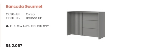 Americana | Bancada Gourmet | C630 | Henn 0126