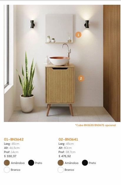 Balcão Gabinete | BN3641 | Tecnomobili 0226