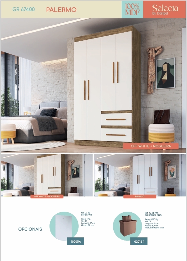 Roupeiro Palermo | 67400 | Doripel 0226