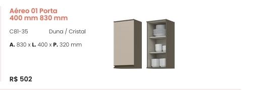 Connect | Aéreo 1 Porta | C81 | Henn 0126