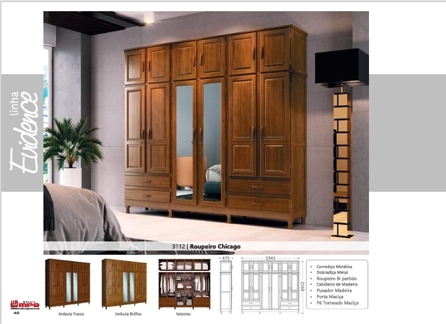 Roupeiro Chicago | 3112 | Linha Evidence | MPO 0126