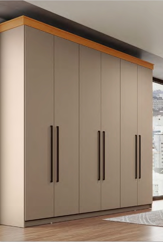 Roupeiro London 6 Portas | Móveis Primavera 0226  S/Espelho 1550,00 E Versão C/Espelho 1810,00