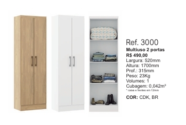 Multiuso 2 Portas | 3000 | Soluzione 0126