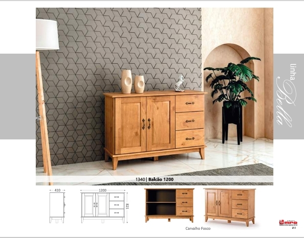 Balcão 1200 | 1340 | Linha Bella | MPO 0126