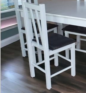 Cadeira Estofada Branca | 1036-C | Cimetal 0126