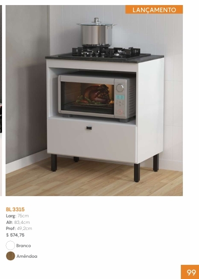 Balcão P/Cooktop | BL3315 | Tecnomobili 0226