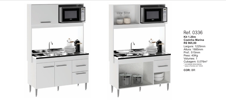 Cozinha Compacta Marina | 0336 | Soluzione 0126