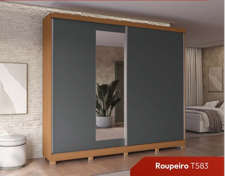 Roupeiro 2 Portas | T583 | Kappesberg 0226   S/Espelho 1790,00  E Versão C/Espelho 2050,00