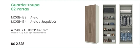 Seletto Roupeiro 2 Portas | MC08 | Henn 0126