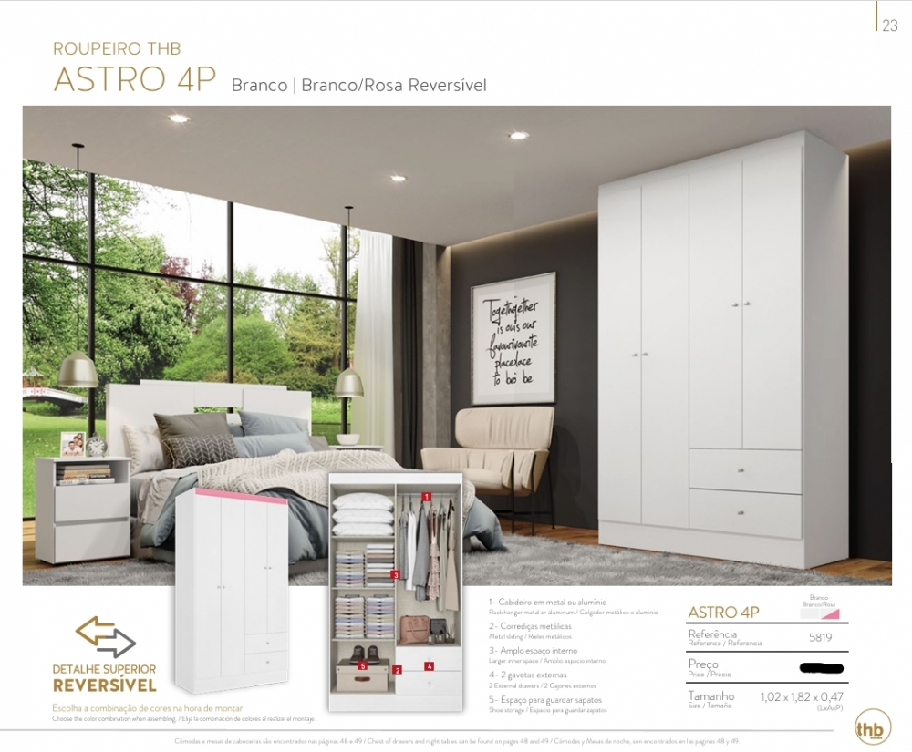 Roupeiro Astro 4P | 5819 | Thb 0226