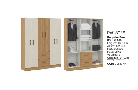 Roupeiro Eros | 8036 | Soluzione 0126