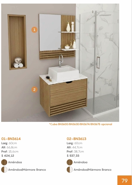 Balcão Gabinete Suspenso | BN3613 | Tecnomobili 0226