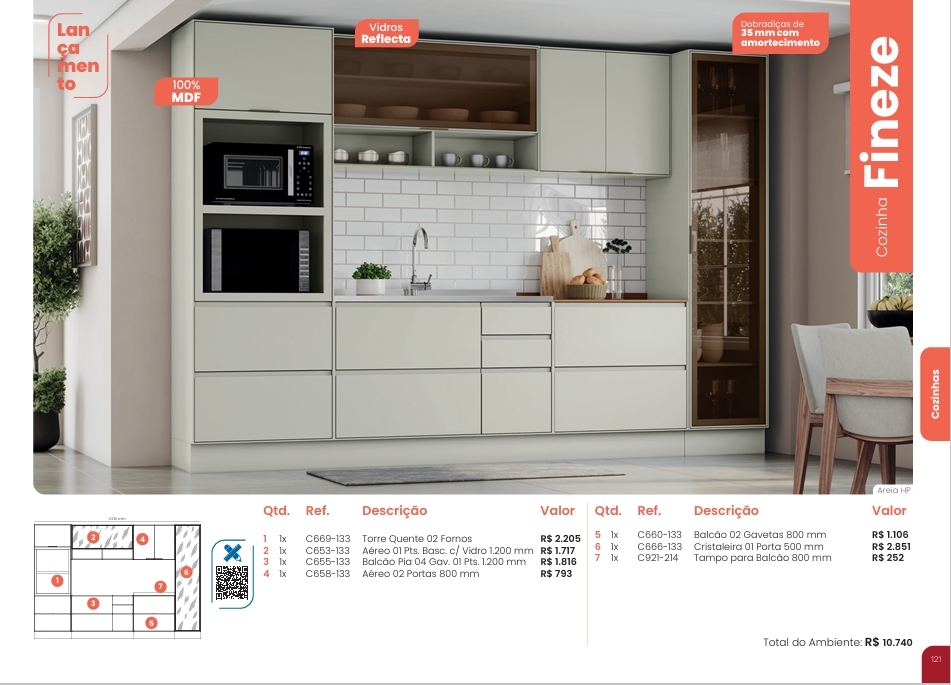 Fineze | Cozinha Modulada | Henn 0126