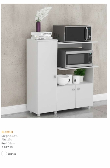 Balcão Multiuso 3 Portas | BL3310 | Tecnomobili 0226