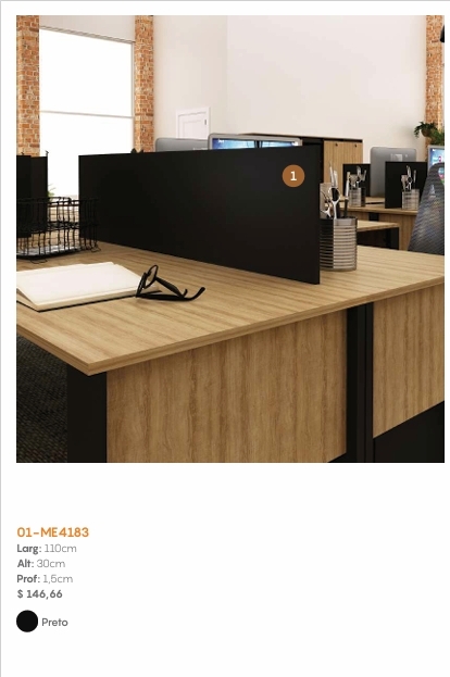 Painel Divisor De Mesa | ME4183 | Tecnomobili 0226