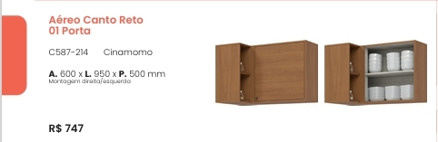 Venaly | Aéreo Canto Reto | C587 | Henn 0126