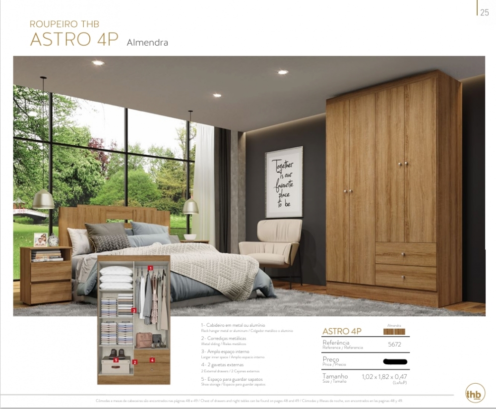 Roupeiro Astro 4P | 5672 | Thb 0226