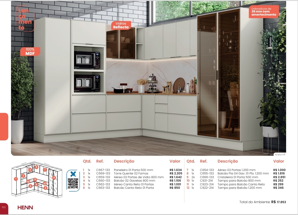 Fineze | Cozinha Modulada | Henn 0126