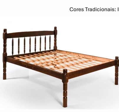 Cama Torneada Atena 1,30 | Disa 0126 | Confira Abaixo Outros Valores e Dimensões!