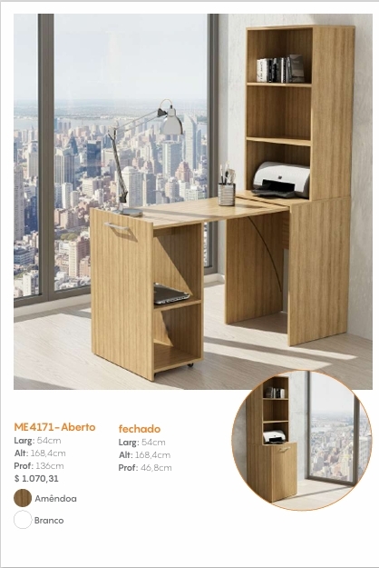 Armário C/Mesa Retrátil | ME4171 | Tecnomobili 0226