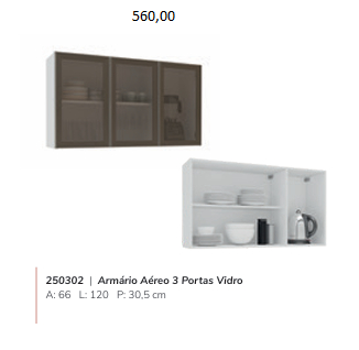 Cozinha Modulada Meena | Valor Das Peças Avulsas Acima Da Imagem De Cada Produto | Politorno 0226   Confira !