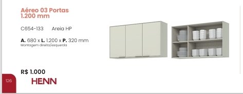 Fineze | Aéreo 3 Portas | C654 | Henn 0126