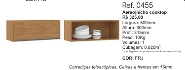 Sabrina | Aéreo Nicho Cooktop | 0455 | Soluzione 0126