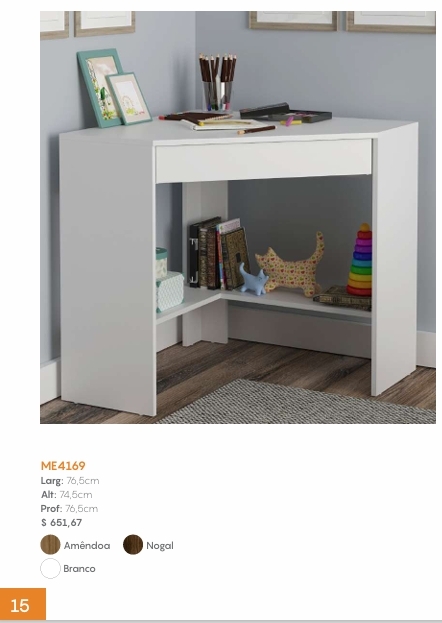 Escrivaninha De Canto | ME4169 | Tecnomobili 0226