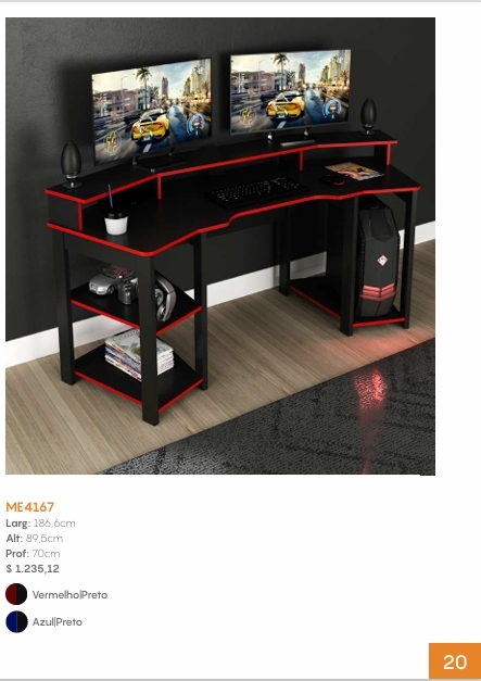 Mesa Gamer | ME4167 | Tecnomobili 0226