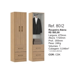 Roupeiro Atena | 8012 | Soluzione 0126