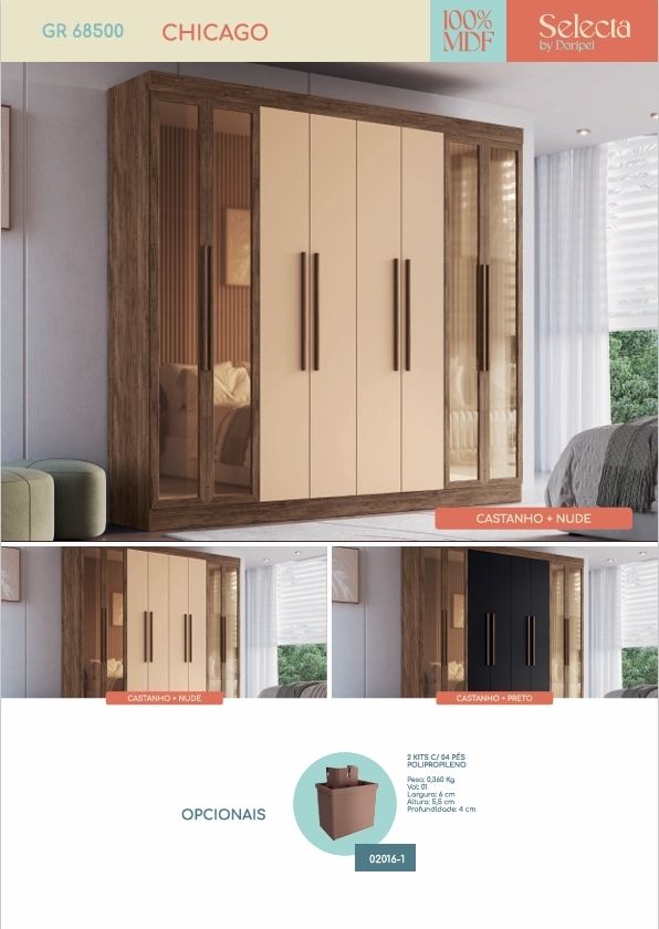 Roupeiro Chicago | 68500 | Doripel 0226