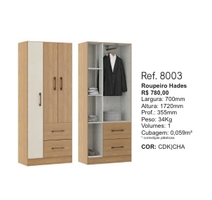 Roupeiro Hades | 8003 | Soluzione 0126