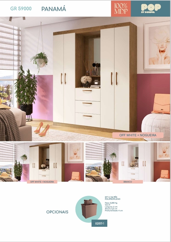 Roupeiro Panamá | 59000 | Doripel 0226 