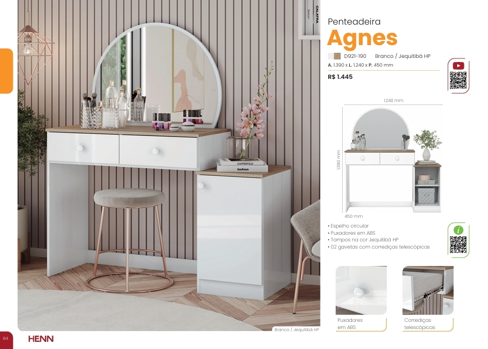 Penteadeira Agnes | D921 | Henn 0126