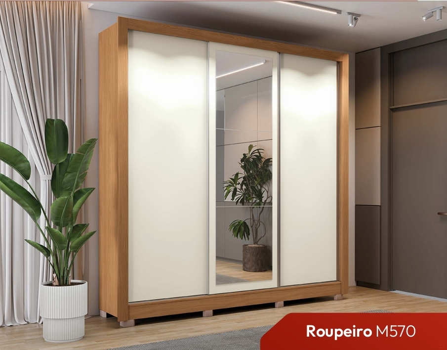 Roupeiro 3 Portas | M570 | Kappesberg 0226   S/Espelho 1430,00  E Versão C/Espelho 1740,00