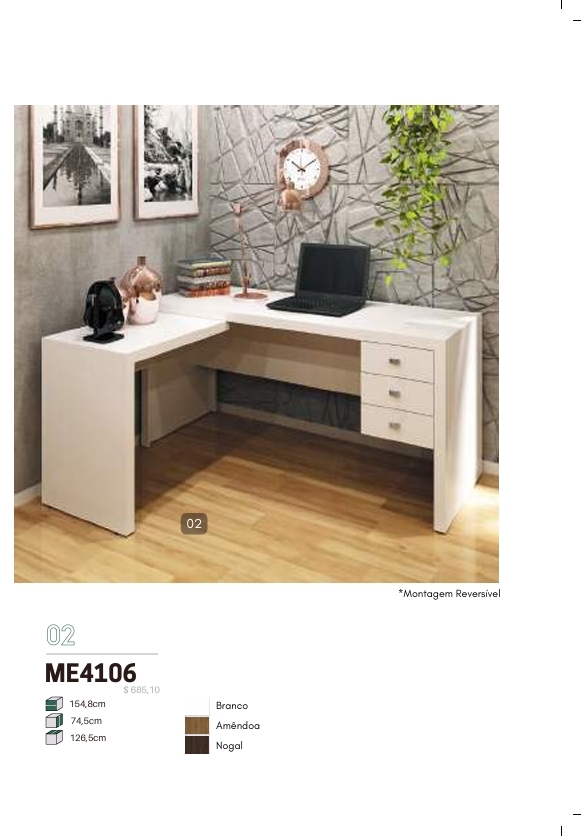 Escrivaninha | ME4106 | Tecnomobili 0126