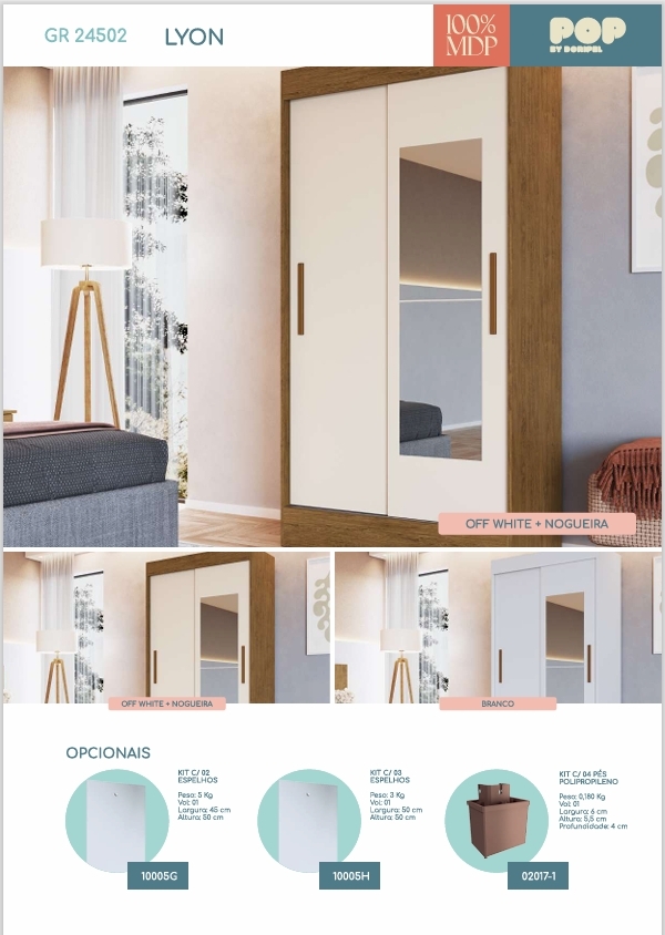 Roupeiro Lyon | 24502 | Doripel 0226